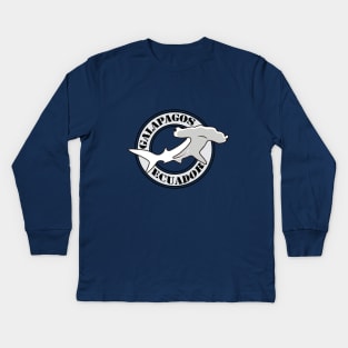 Galápagos Tiburón Martillo Kids Long Sleeve T-Shirt